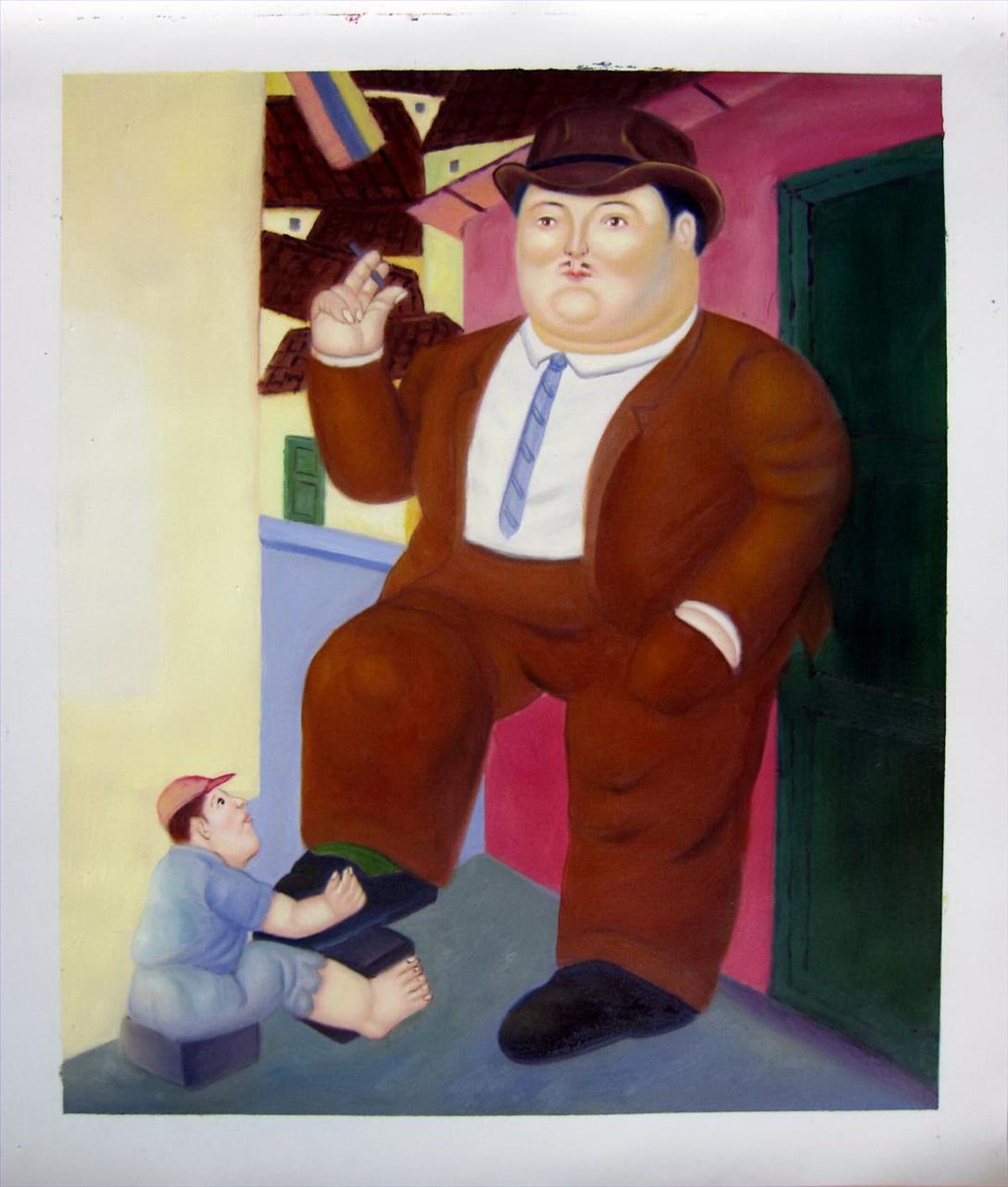 Bootblack Fernando Botero Oil Paintings